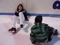 Bec and Jamie Ice Sakting Race