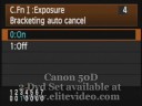 Canon 50D Custom Function: Menu 1