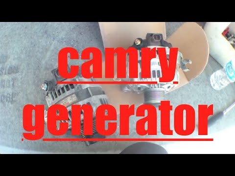 DIY How to install replace alternator generator 2007 Toyota Camry