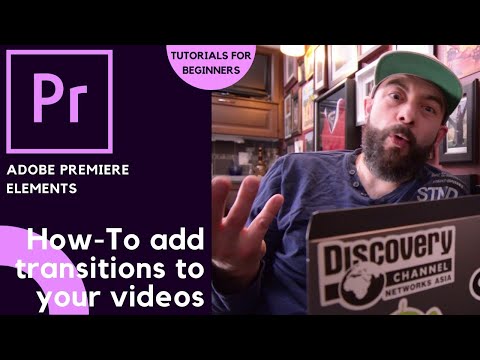 How to add video transitions in Adobe Premiere Elements 2019 - My 3 Favorites | Thompson Tutorial