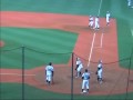 試合前ノック　三菱重工横浜