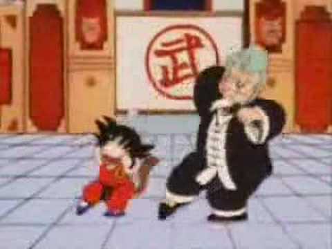 master roshi and goku like to move it