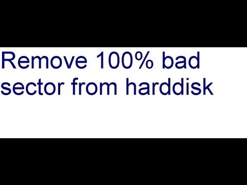 how to isolate bad sectors on hard disk