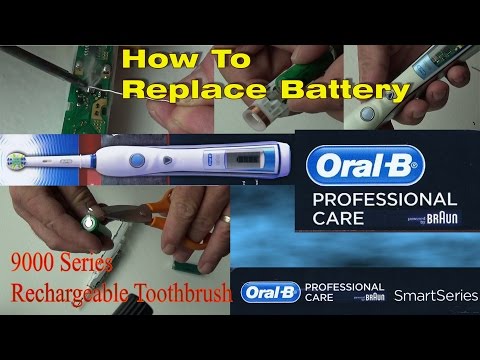 how to remove battery from oral b professional care