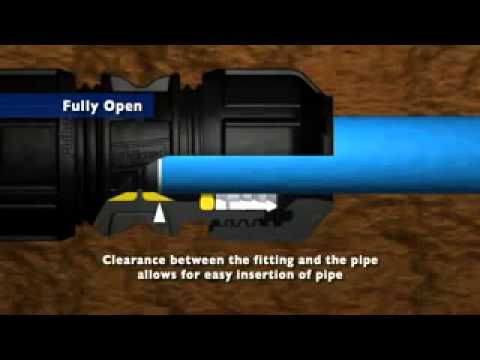 how to fit mdpe connectors