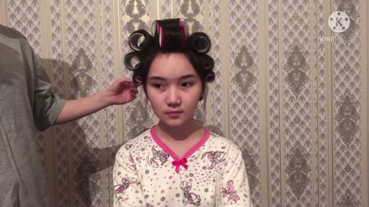 Укладка на бигуди липучки
