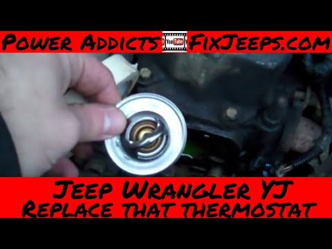 Jeep Wrangler YJ – How to change a thermostat in the Jeep 4.0 liter six cylinder