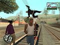 GTA San Andreas - WTF! Dead guy floating in the air