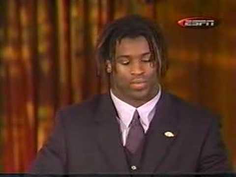 Ricky Williams Heisman speech 1998
