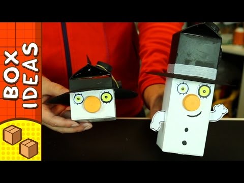 Cardboard Snowman Gift Wrap