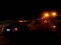 corsa croche planchando a un mustang GT 2008