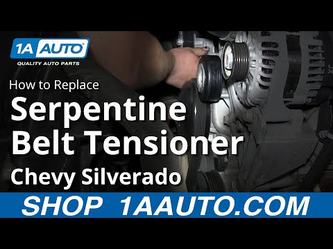 How To Install Replace Serpentine Belt Tensioner 2007-13 Chevy Silverado GMC Sierra
