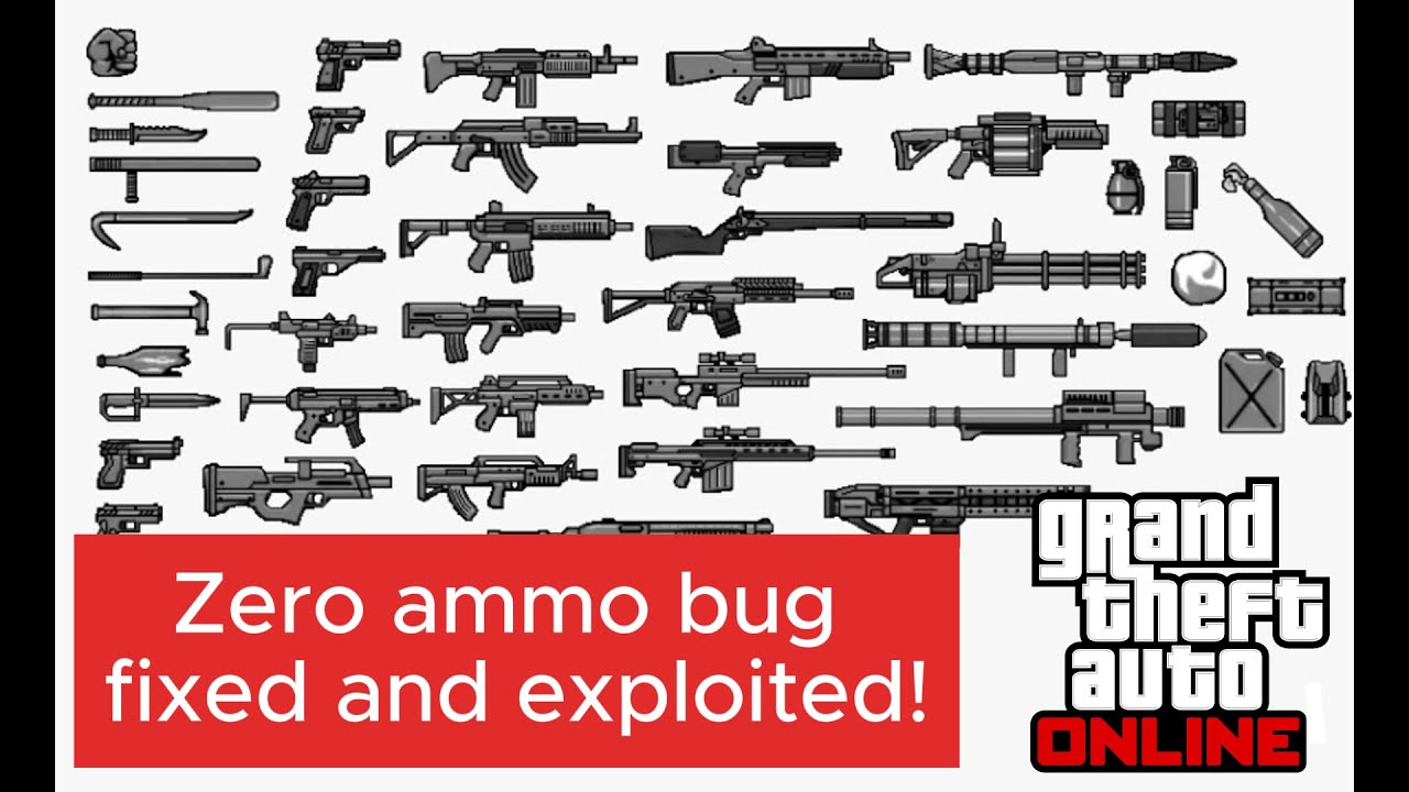 How to fix zero ammo bug and get infinite ammo in GTA online