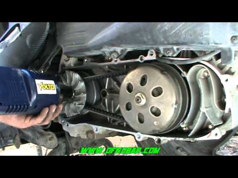 how to change a drive belt on a scooter