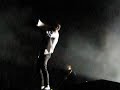 scott blowing cigarette on to fan