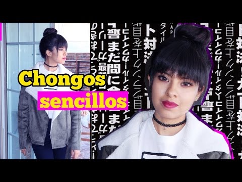 CHONGOS - Hola W@nis!, Hoy es jueves de Vídeo «Chongos sencillos» Te mostraré tres peinados muy sencillos y que son perfectos para cualquier ocasión. Muchas gracias p...