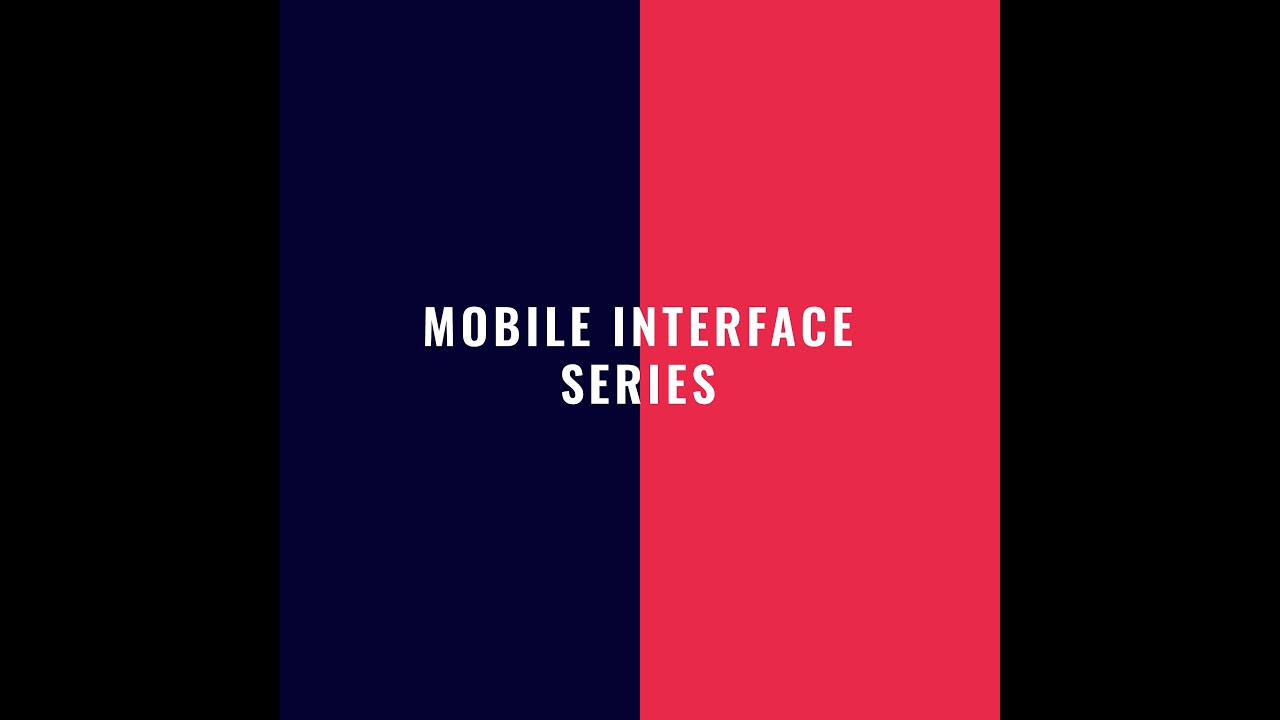 Cover - Mobile Interface Series