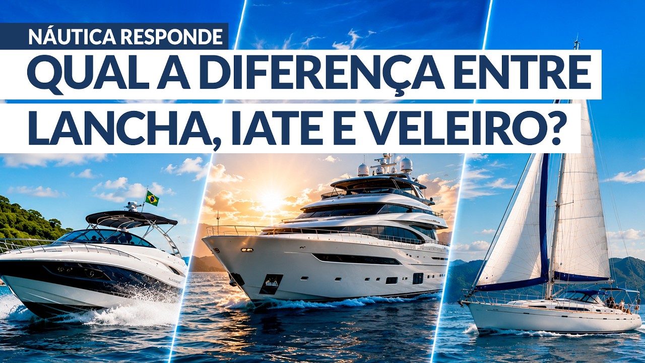 Qual a diferença entre lancha, iate e veleiro? | NÁUTICA RESPONDE