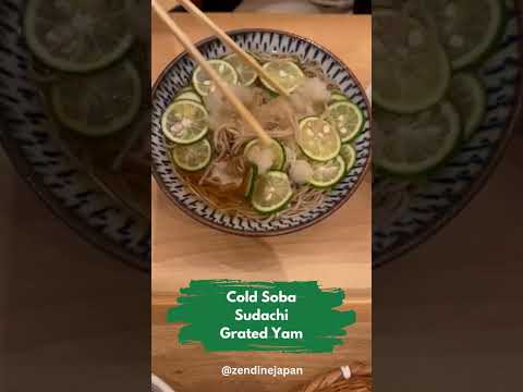 Chillin' with some cold soba and sudachi at Handmade Soba Soba Soba Kioicho Branch 🍜🍋