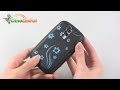 BlackBerry 9000 Flower Pattern Silicone Back Case Cover - dinodirect