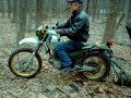 LOG PULLING WITH TRAIL DIRT BIKE