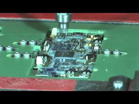 UV conformal coating - Video showing an automated process of applying a conformal coating to a PCB and curing using UV light. The conformal coating is produced by Panacol and suppl...
