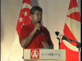SDP's James Gomez at Bukit Panjang SMC rally, May 3
