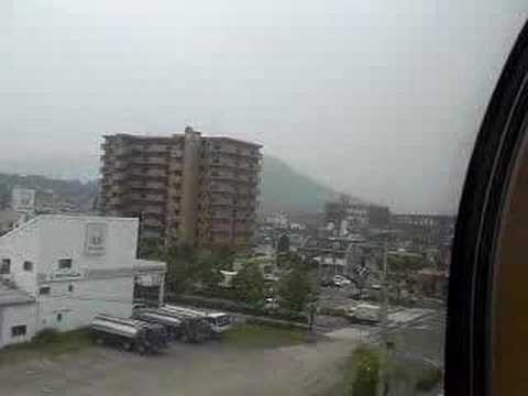サンライズ瀬戸から眺める瀬戸大橋の朝その２