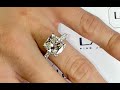 4 carat Cushion Cut Diamond Engagement Ring