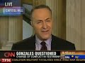 Schumer on Gonzales Testimony Schumer on Gonzales Testimony