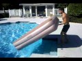 my genius roommate trying to find a hole in his air mattress