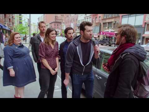 'This Is Us' stars hit Manhattan streets with Billy Eichner