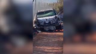 Motorista teria incendiado o próprio carro e forjado assalto, diz polícia