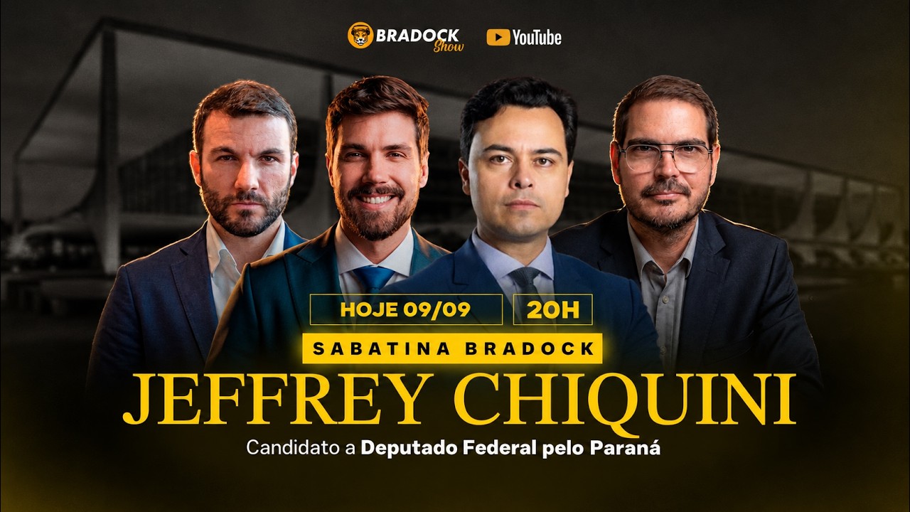 🔴 SABATINA COM JEFFREY CHIQUINI - CANDIDATO A DEPUTADO FEDERAL PELO PARANÁ| Bradock Show 02/09/2026