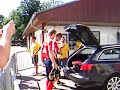 Michael Rensing trifft zum Torwarttraining ein Michael Rensing trifft zum Torwarttraining ein