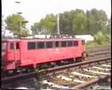 Old East German Electric Locomotives 142 + 155 Holzroller DR