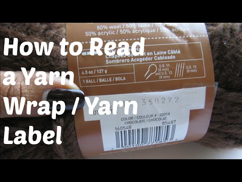 how to read yarn labels