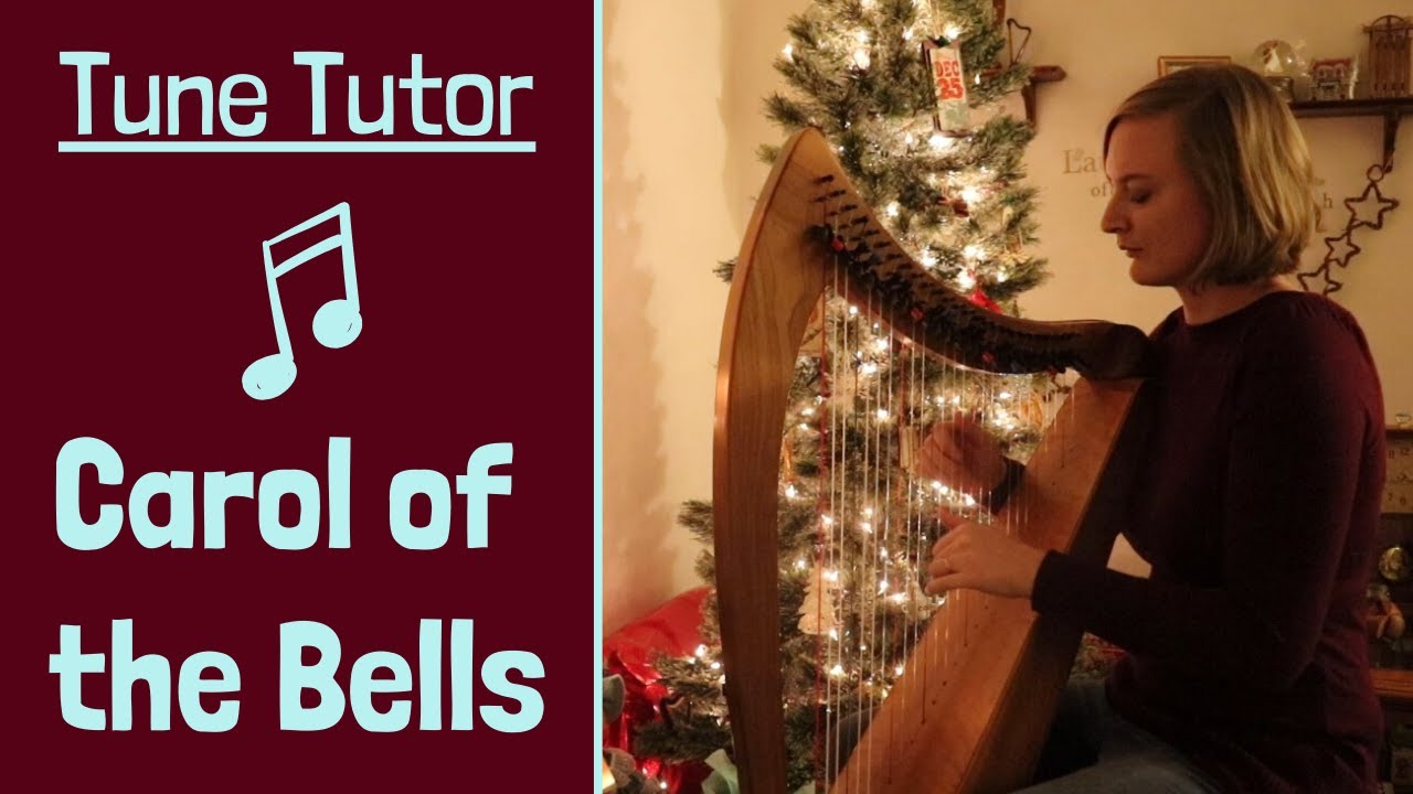 HARP TUTORIAL | Carol of the Bells | Plus SHEET MUSIC