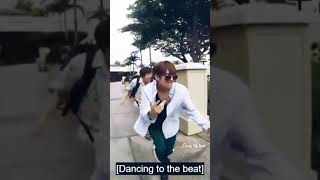 BTS FUNNY DANCE IN PUBLIC IN BON VOYAGE  BTS FUNNY