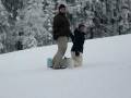 Schneehase lernt boarden!