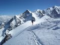 magnifik video sur l'arete de miage en courant de martin mai ca calme quand meme a 3670m