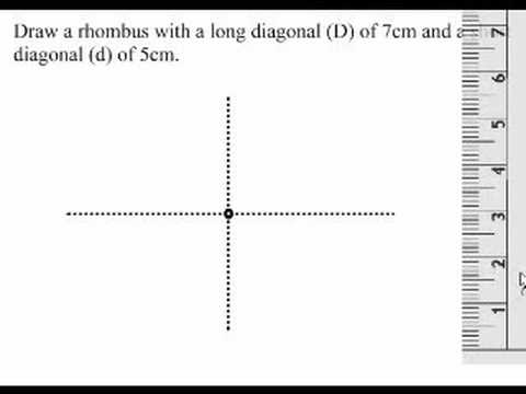 how to draw rhombus