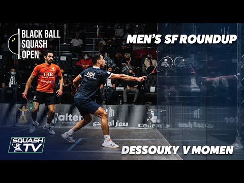 Squash: Dessouky v Momen - CIB Black Ball Open 2021 - Men's SF Roundup