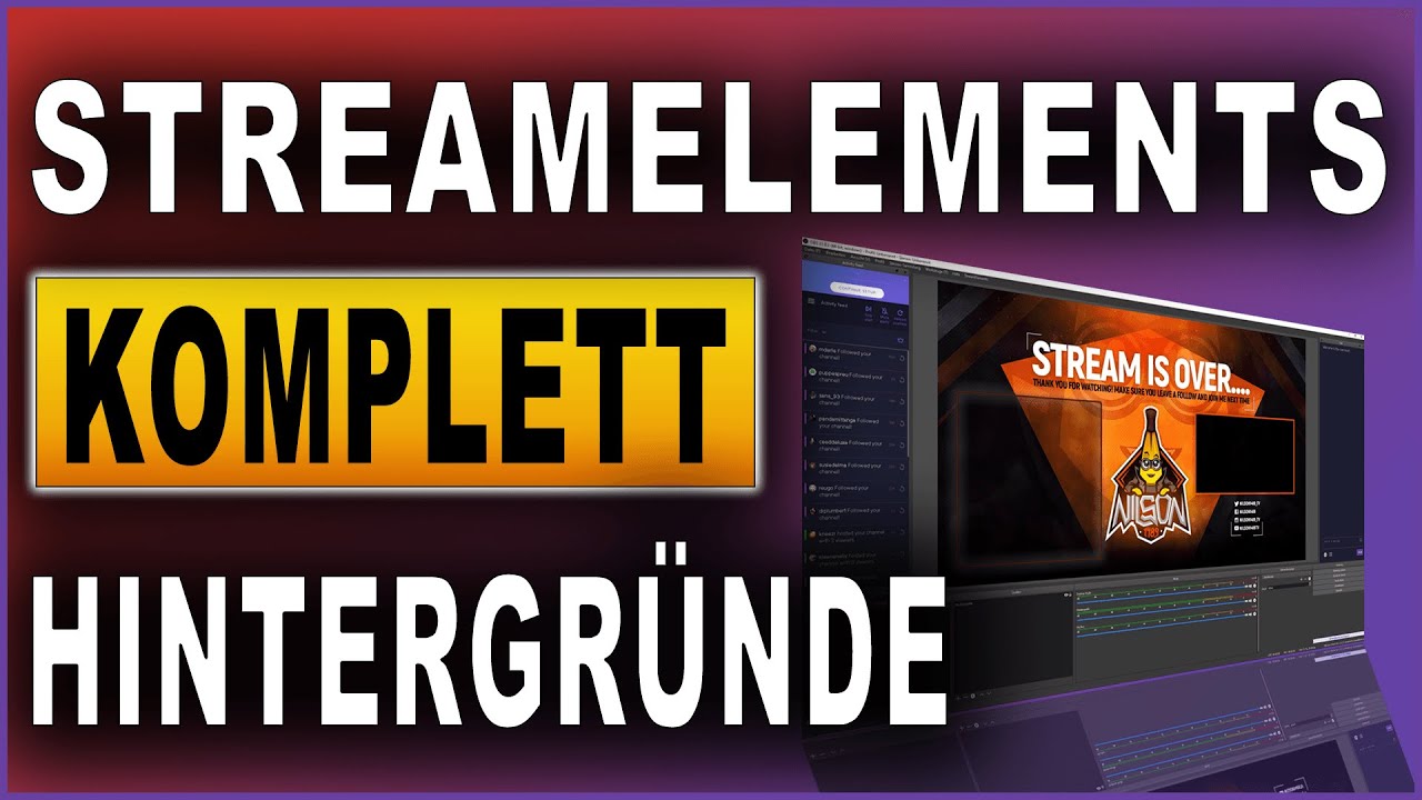 StreamElements Komplettkurs 2021: #06 Overlay - statische und animierte Hintergründe