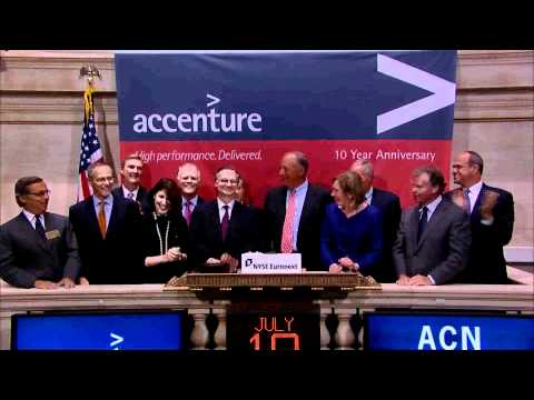 19 July 2011 Accenture rings the NYSE Closing Bell