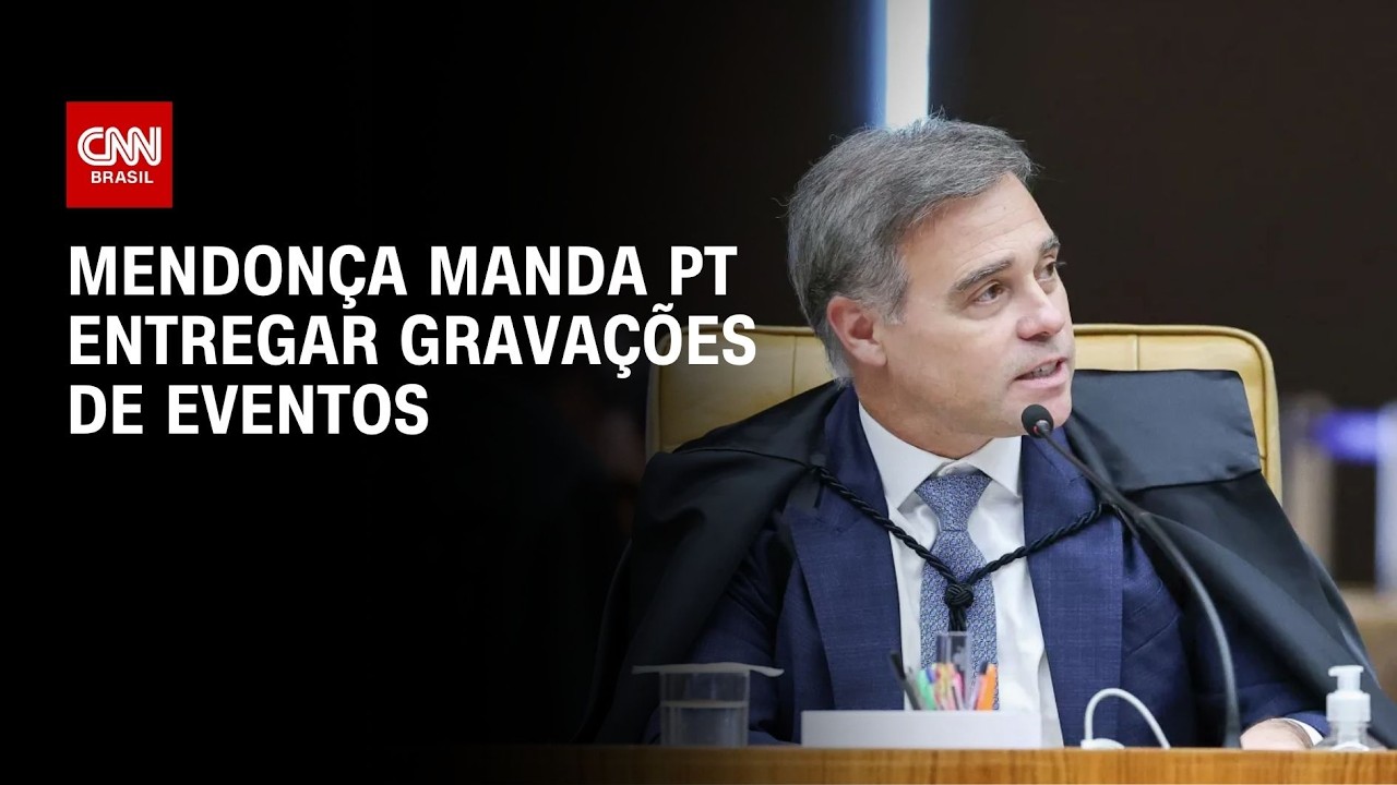 Após pedidos do PL, Mendonça manda PT entregar gravações de eventos | AGORA CNN
