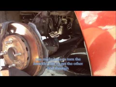 How to replace CV Axle/shaft/joint and Ball joint Driver side 2001 Kia Sephia