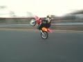 honda dirt bike and r6 wheelies and burnouts yamaha r6