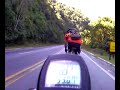 Descendo Serra do Mar Rodovia Mogi-Bertioga de bike 80 Km/h