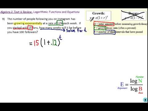 how to isolate x from an exponent